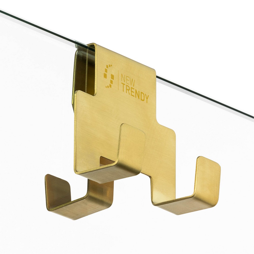 Душевое ограждение NEW TRENDY AVEXA GOLD BRUSHED 100x200 EXK-7005 (брашированное золото)