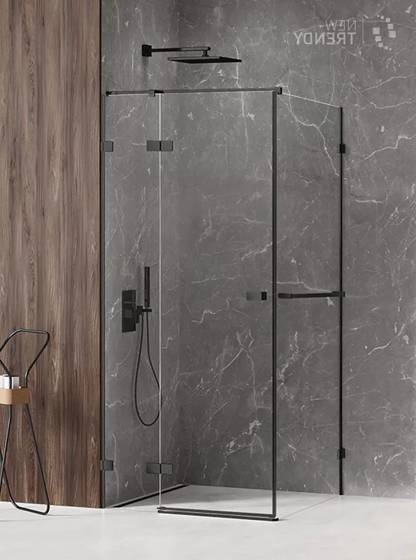 Душевое ограждение NEW TRENDY AVEXA BLACK L 80x120x200 EXK-2540 (черный)