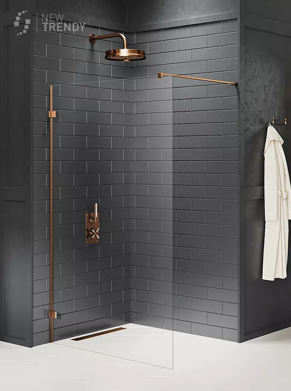 Душевое ограждение NEW TRENDY AVEXA COPPER BRUSHED 110x200 EXK-7148 (брашированная медь)