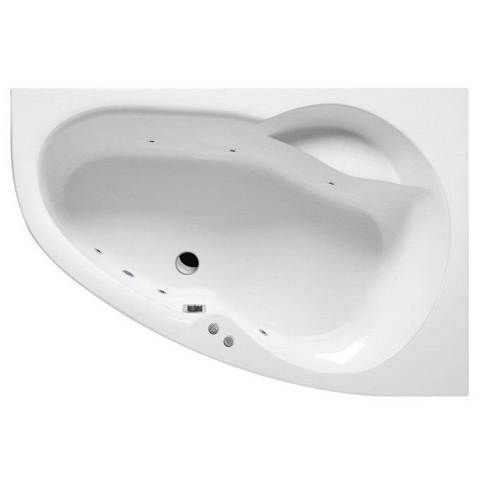 Ванна EXCELLENT Newa 160x95 (правая)  "SOFT" (хром)