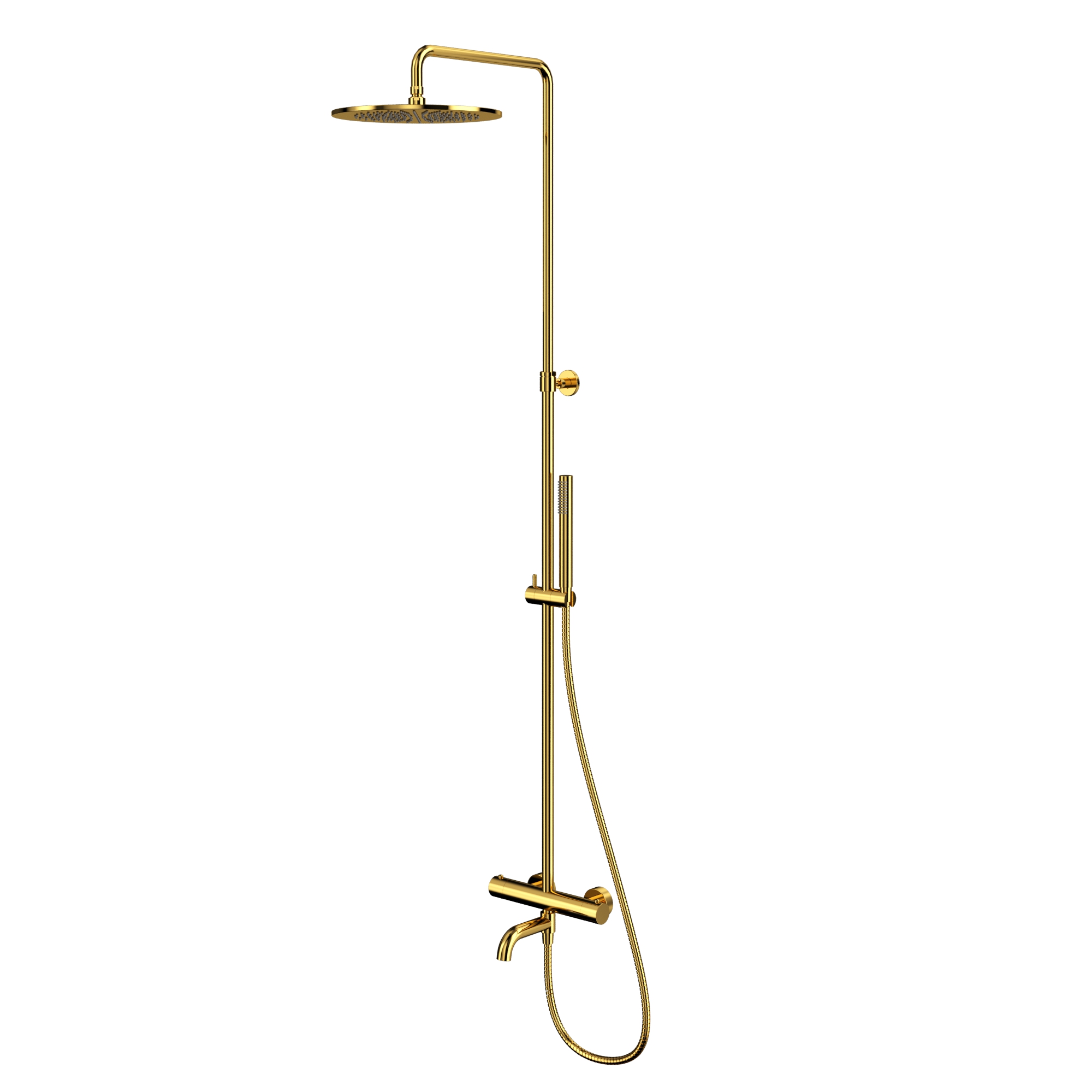 Термостатическая система для ванны наружного монтажа WHITECROSS Y Y1234GL (золото)