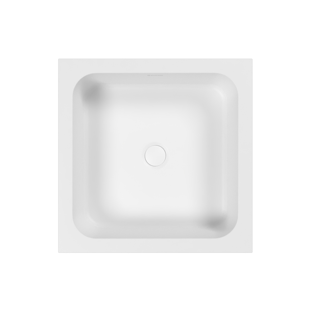Умывальник WHITECROSS Meloris 45x45 (белый мат) иск. камень