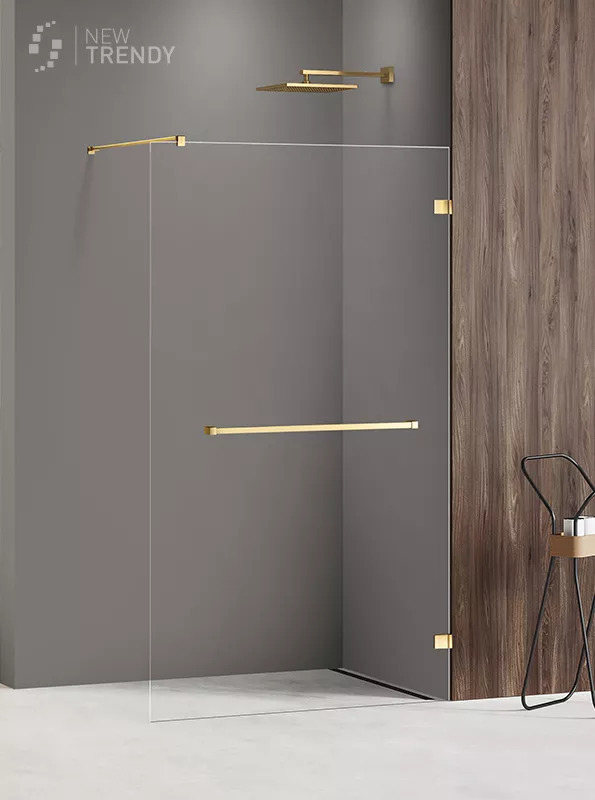 Душевое ограждение NEW TRENDY AVEXA GOLD SHINE 60x200 EXK-7067 (золото)