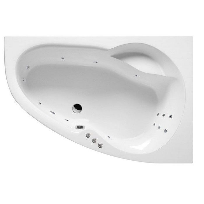 Ванна EXCELLENT Newa 160x95 (правая)  "SMART" (хром)