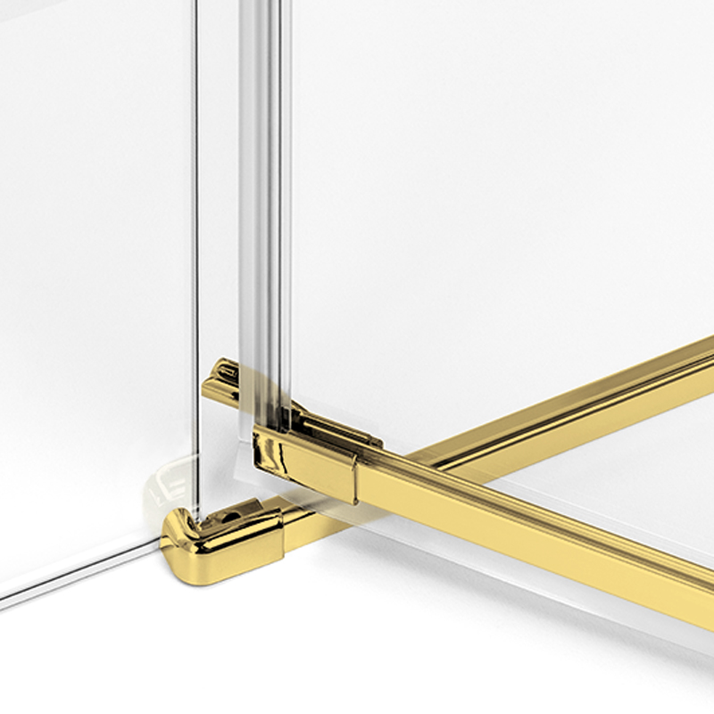 Душевое ограждение NEW TRENDY AVEXA GOLD BRUSHED R 110x110x200 EXK-3062 (брашированное золото)