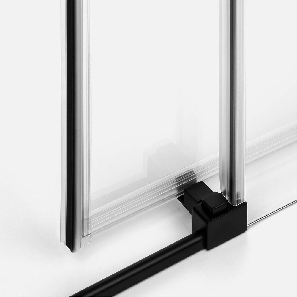 Душевое ограждение NEW TRENDY PRIME BLACK L 110x80x200 D-0318A/D-0128B (черный)
