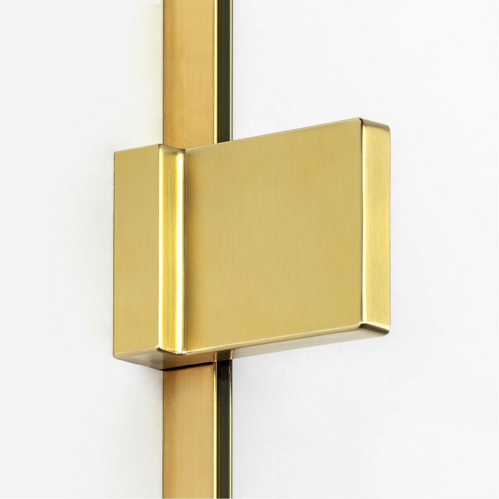 Дверь в нишу NEW TRENDY AVEXA GOLD BRUSHED 110x200 EXK-1721 (брашированное золото)