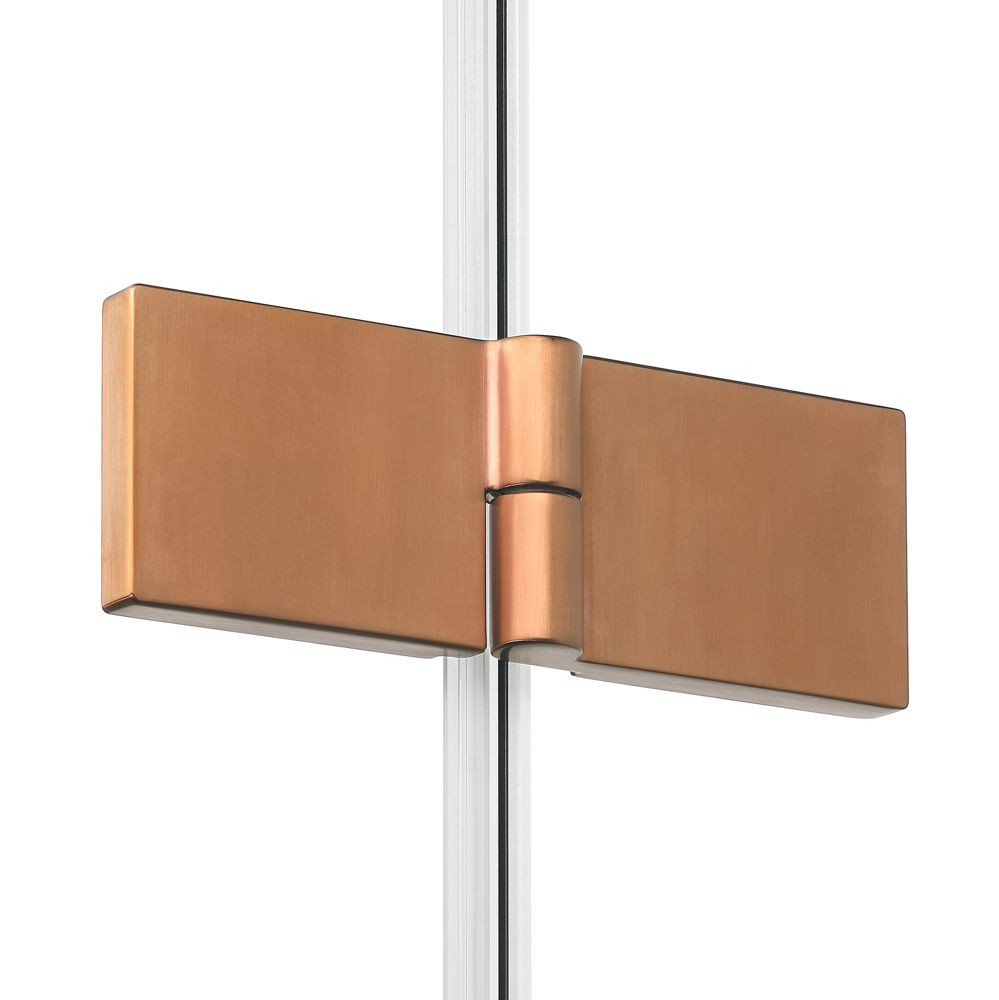 Душевое ограждение NEW TRENDY NEW SOLEO COPPER BRUSHED L 80x80x195 K-2034 (брашированная медь)