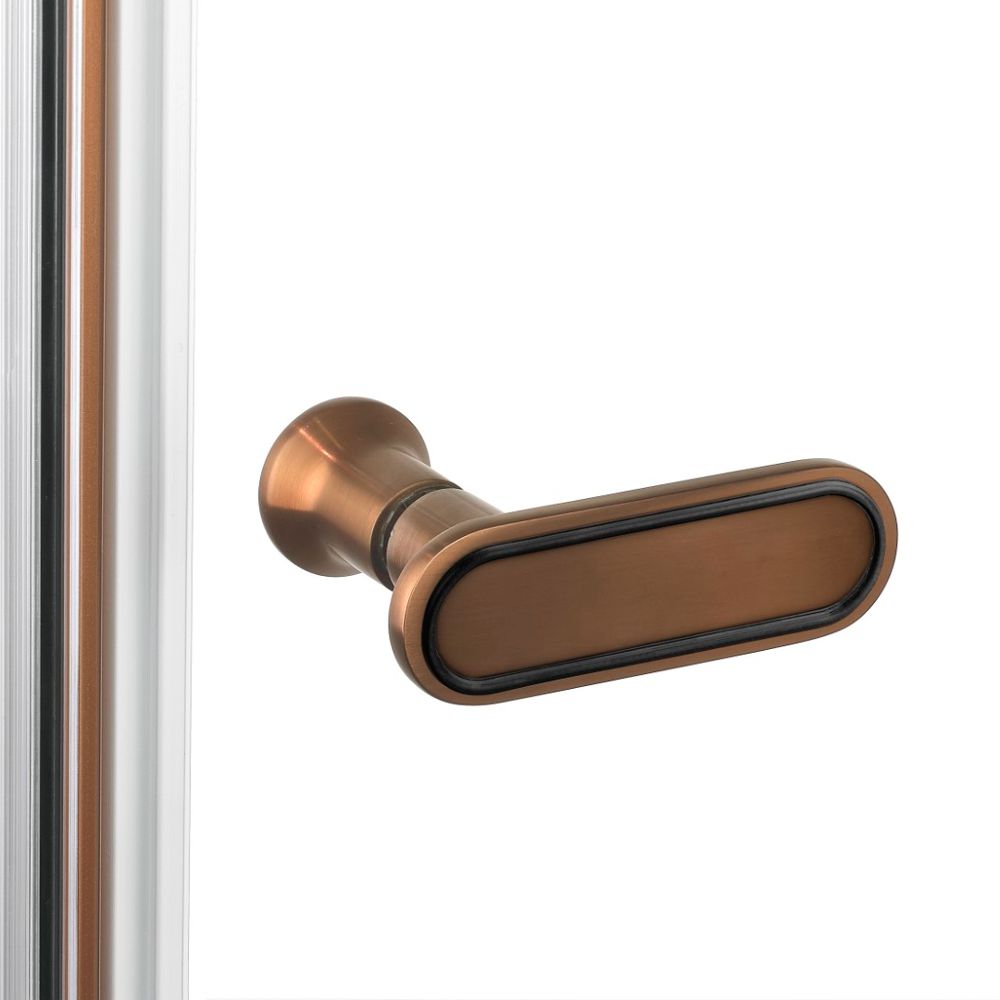 Душевое ограждение NEW TRENDY NEW SOLEO COPPER BRUSHED L 80x80x195 K-2034 (брашированная медь)