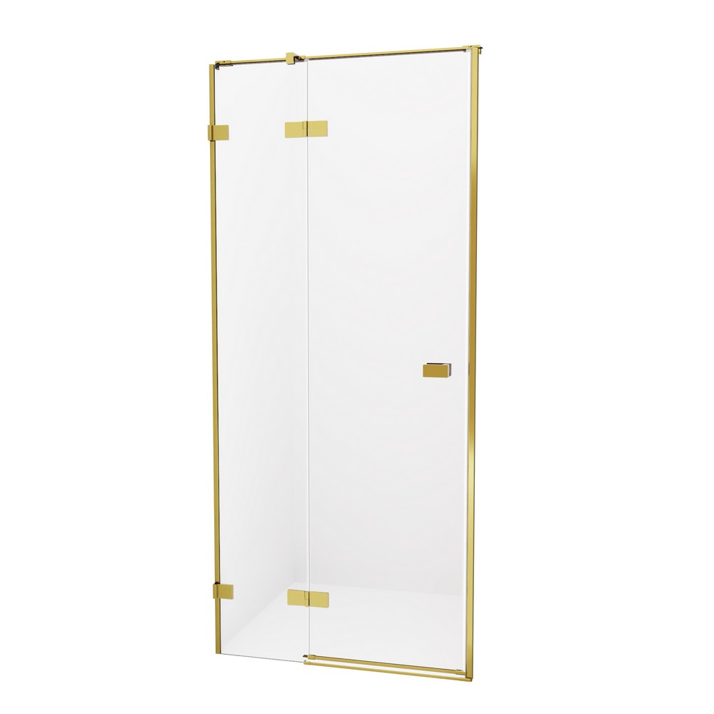 Дверь в нишу NEW TRENDY AVEXA GOLD BRUSHED 130x200 EXK-1724 (брашированное золото)