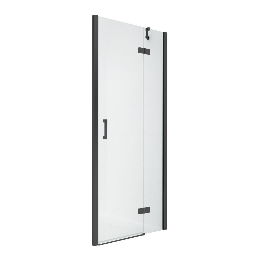 Дверь в нишу NEW TRENDY NEW RENOMA BLACK R 110x195 D-0365A (черный)