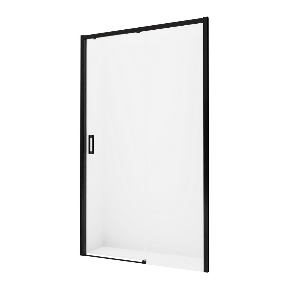 Дверь в нишу NEW TRENDY PRIME BLACK 130х200 R D-0323A (черный)