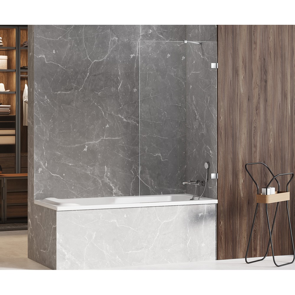 Шторка для ванны NEW TRENDY AVEXA 60x150 EXK-1949 (хром)