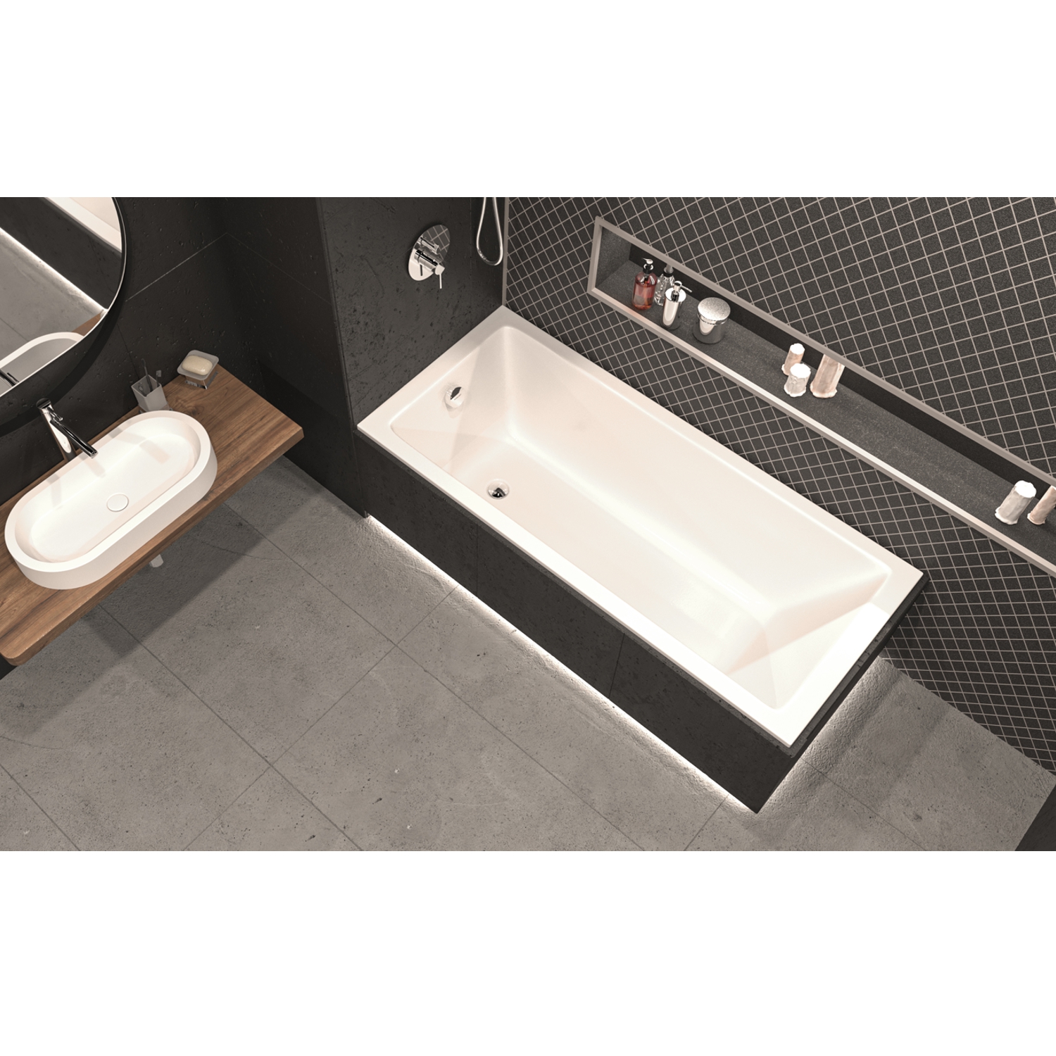 Ванна WHITECROSS Wave Slim 175x70 акрил 