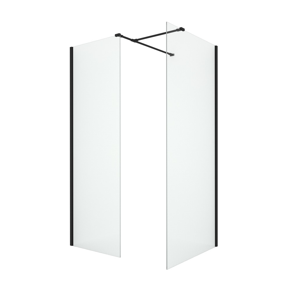 Душевое ограждение NEW TRENDY NEW MODUS BLACK 130x100x200 EXK-5637 (черный)