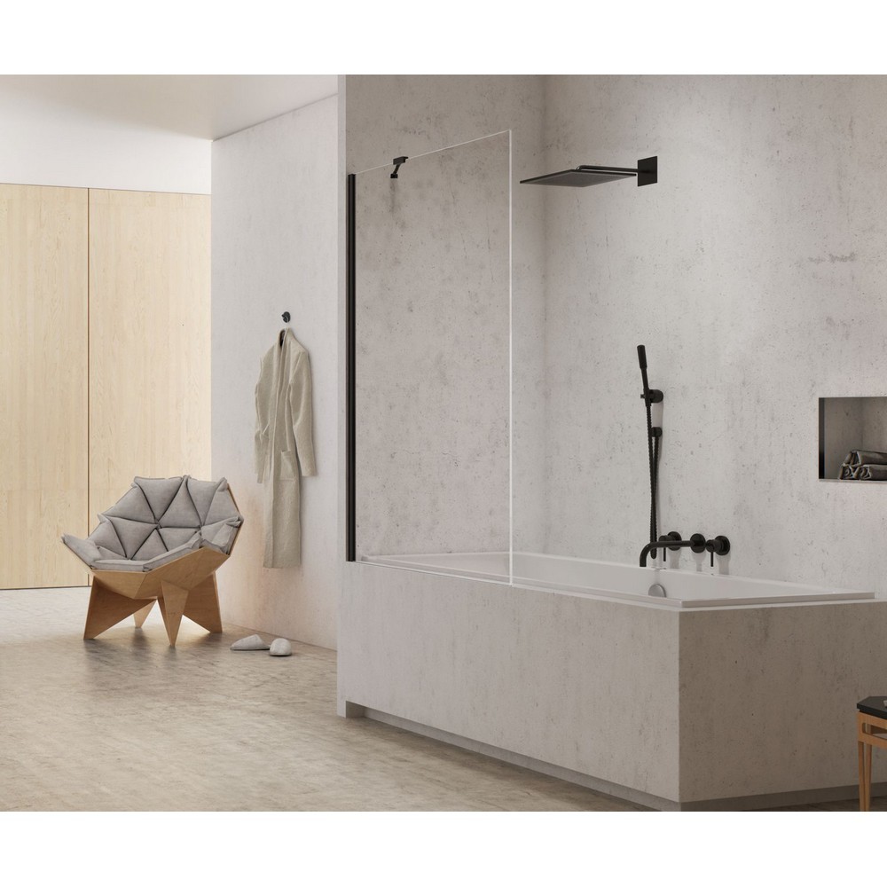 Шторка для ванны NEW TRENDY NEW MODUS BLACK 70x150 EXK-1928 (черный)