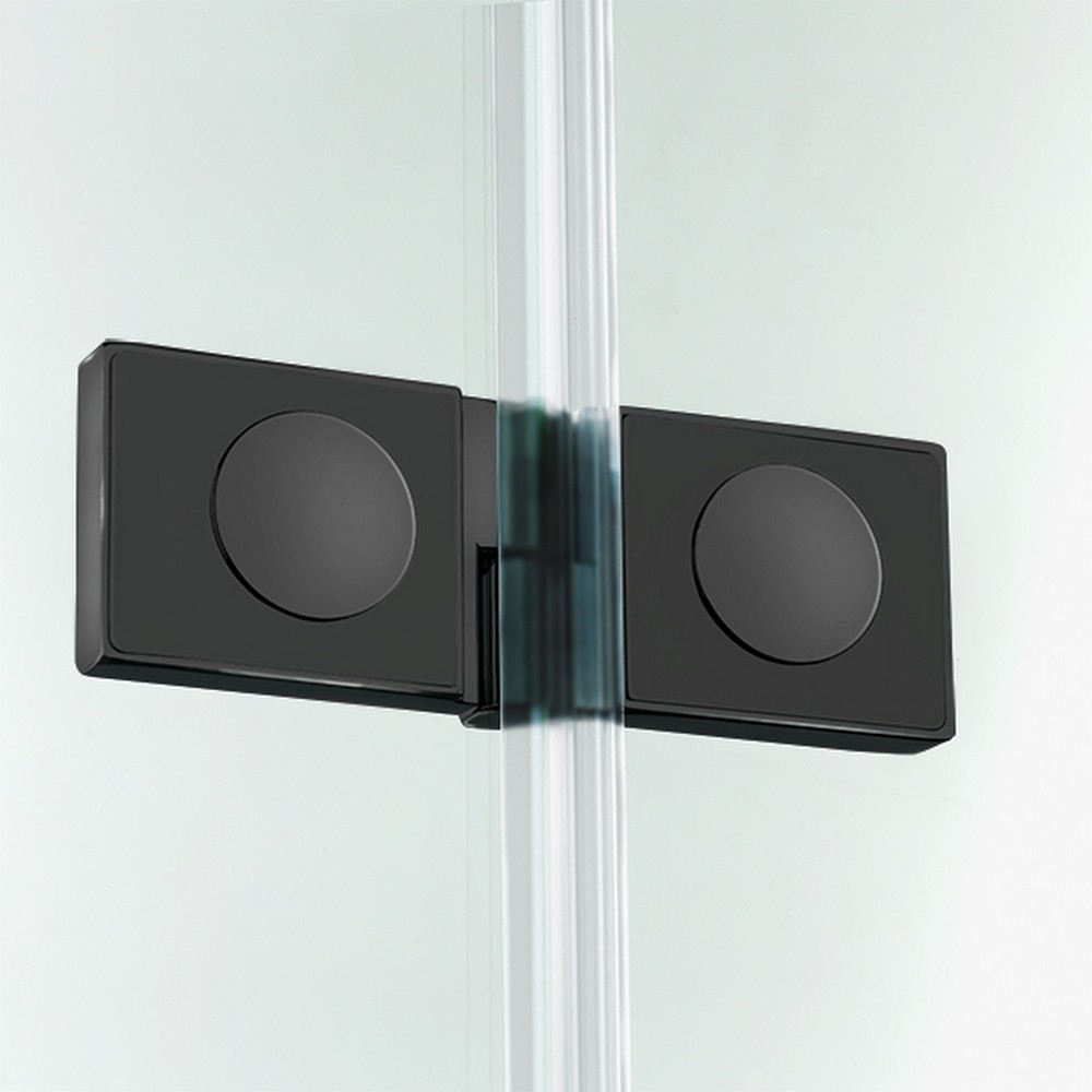 Шторка для ванны NEW TRENDY NEW SOLEO BLACK 100x140 P-0041 L (черный)