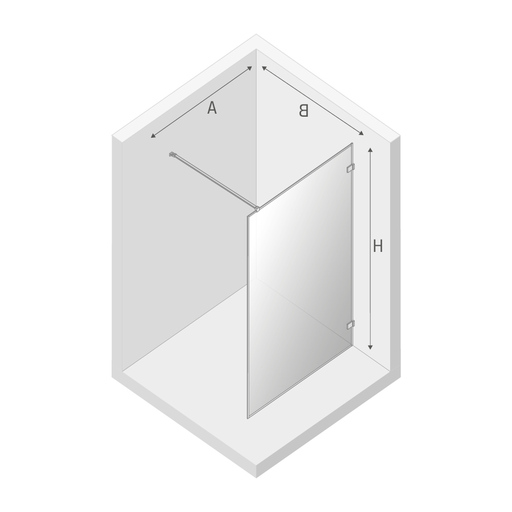Душевое ограждение NEW TRENDY AVEXA GOLD SHINE 130x200 EXK-4319 (золото)
