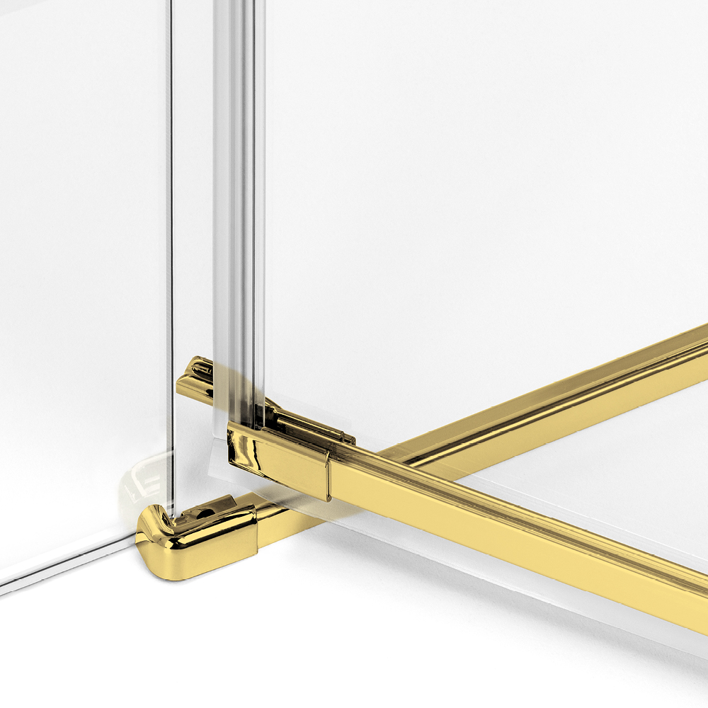 Душевое ограждение NEW TRENDY AVEXA GOLD SHINE L 120x90x200 EXK-3188 (золото)