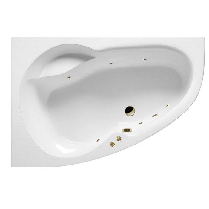Ванна EXCELLENT Newa 160x95 (левая) "SOFT" (бронза)