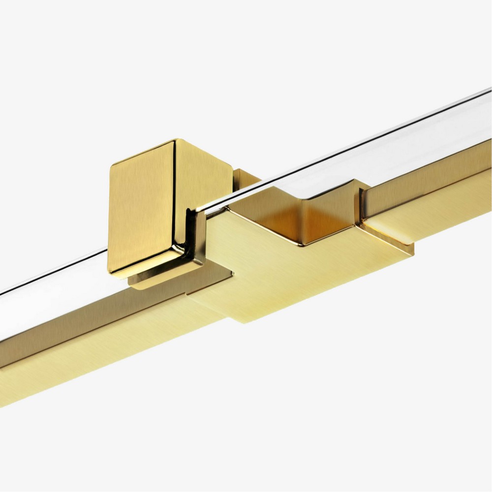 Душевое ограждение NEW TRENDY AVEXA GOLD BRUSHED 130x200 EXK-7008 (брашированное золото)