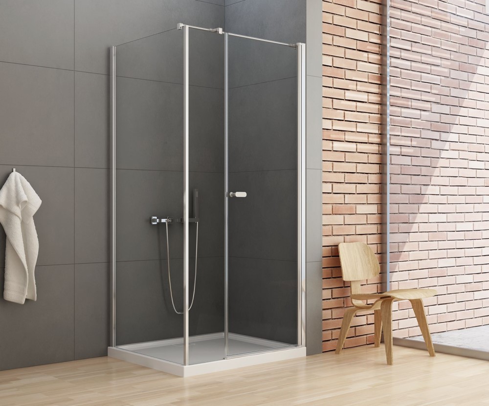 Душевое ограждение NEW TRENDY NEW SOLEO 100x80x195 K-0359 (хром)