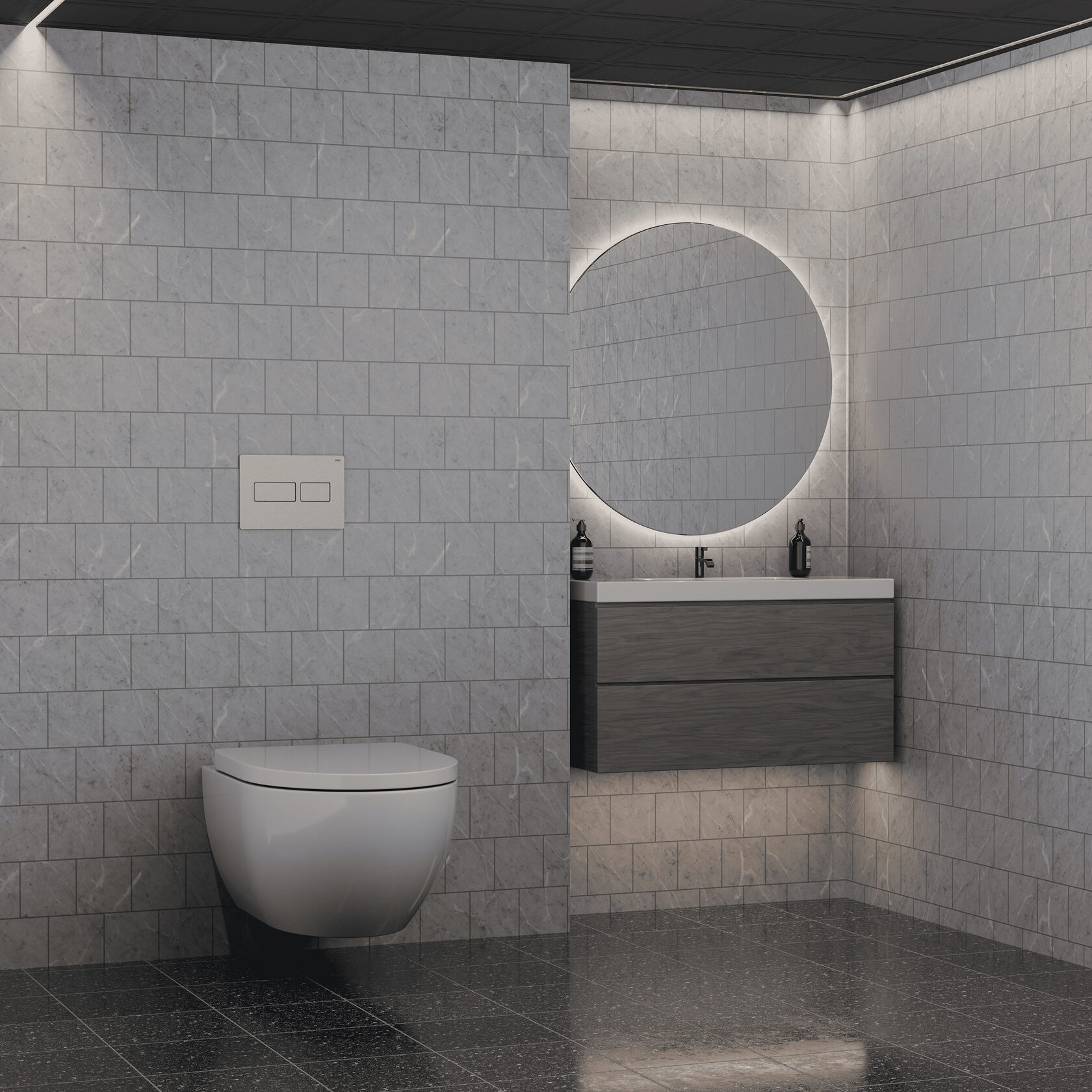 Клавиша RIVO Touch lux (сатинированная сталь) Cанджет