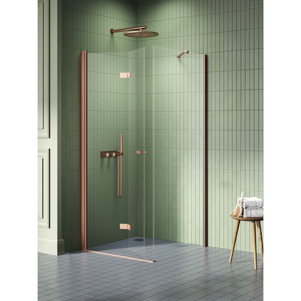 Душевое ограждение NEW TRENDY NEW SOLEO COPPER BRUSHED L 70x100x195 K-2030 (брашированная медь)