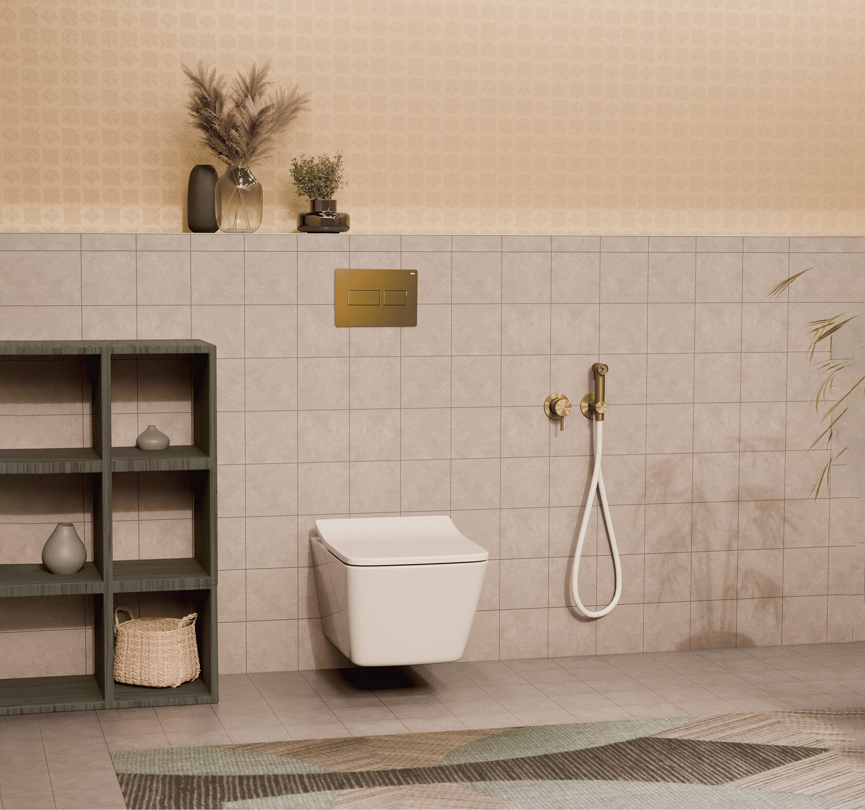 Клавиша RIVO Touch lux (латунь мат) Cанджет