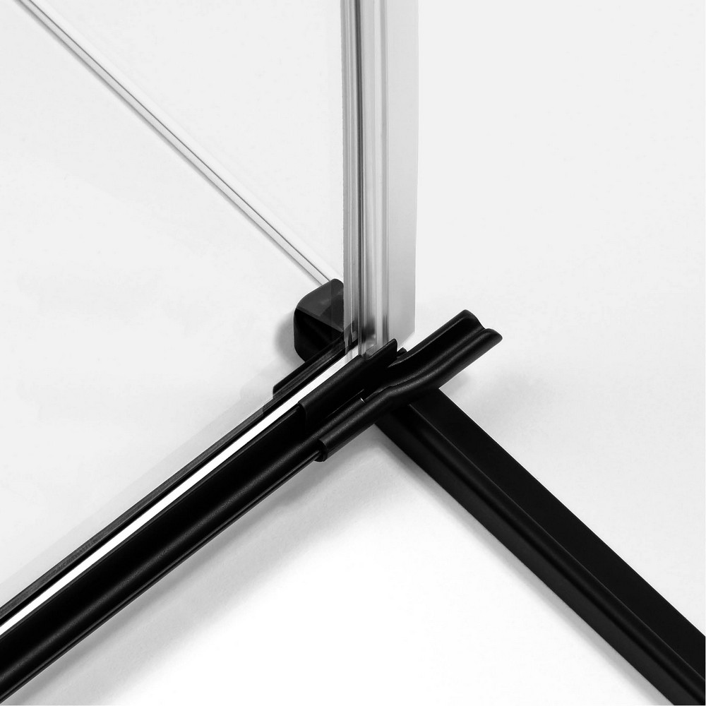 Душевое ограждение NEW TRENDY REFLEXA BLACK R 100x110x200 EXK-4945 (черный)
