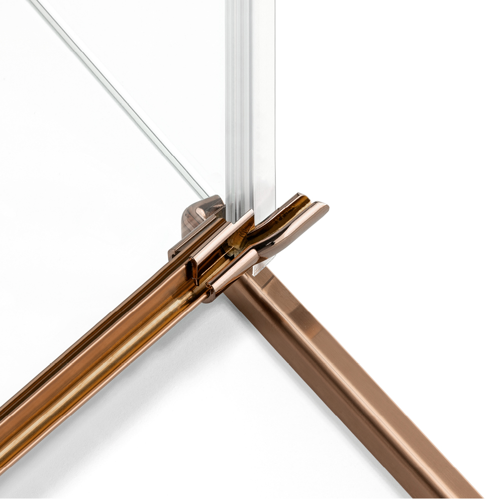Душевое ограждение NEW TRENDY AVEXA COPPER BRUSHED L 100x80x200 EXK-3703 (брашированная медь)