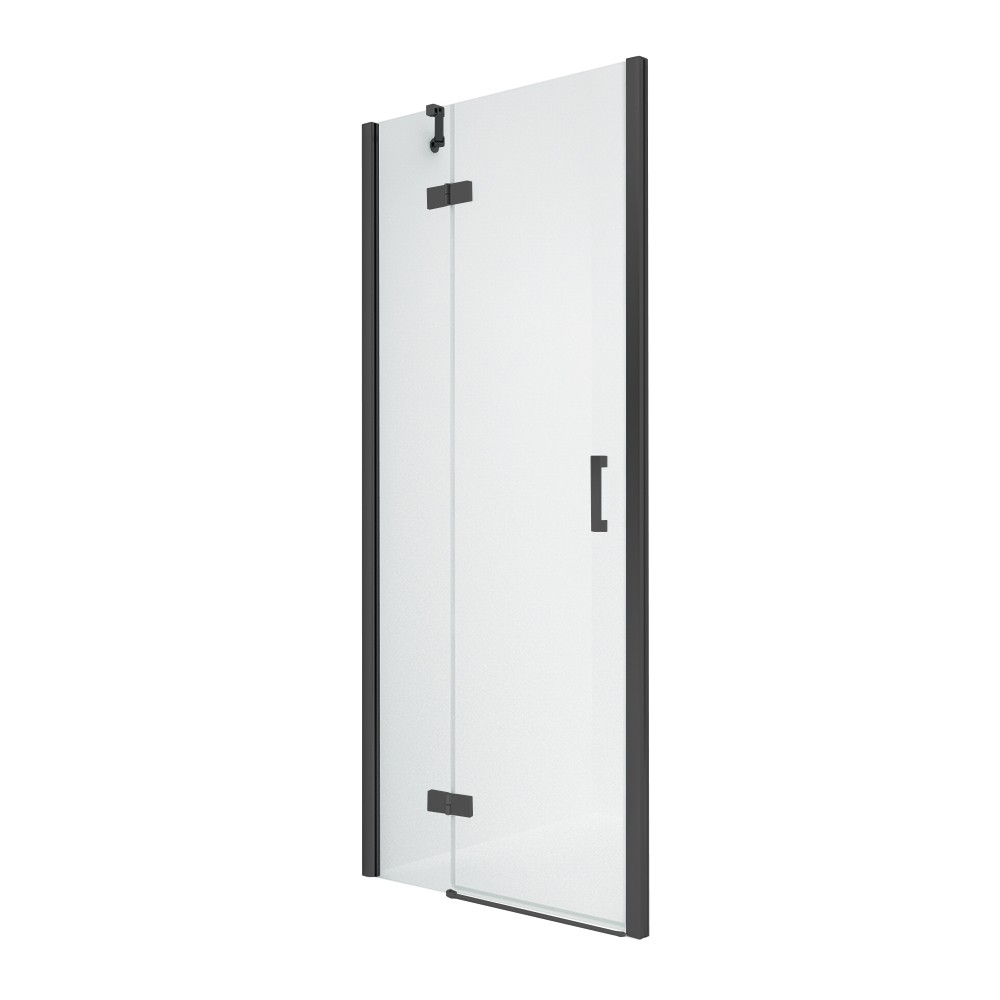 Дверь в нишу NEW TRENDY NEW RENOMA BLACK L 110x195 D-0364A (черный)