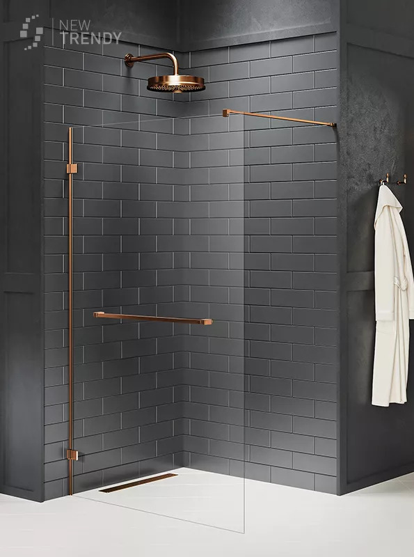 Душевое ограждение NEW TRENDY AVEXA COPPER BRUSHED 70x200 EXK-7156 (брашированная медь)