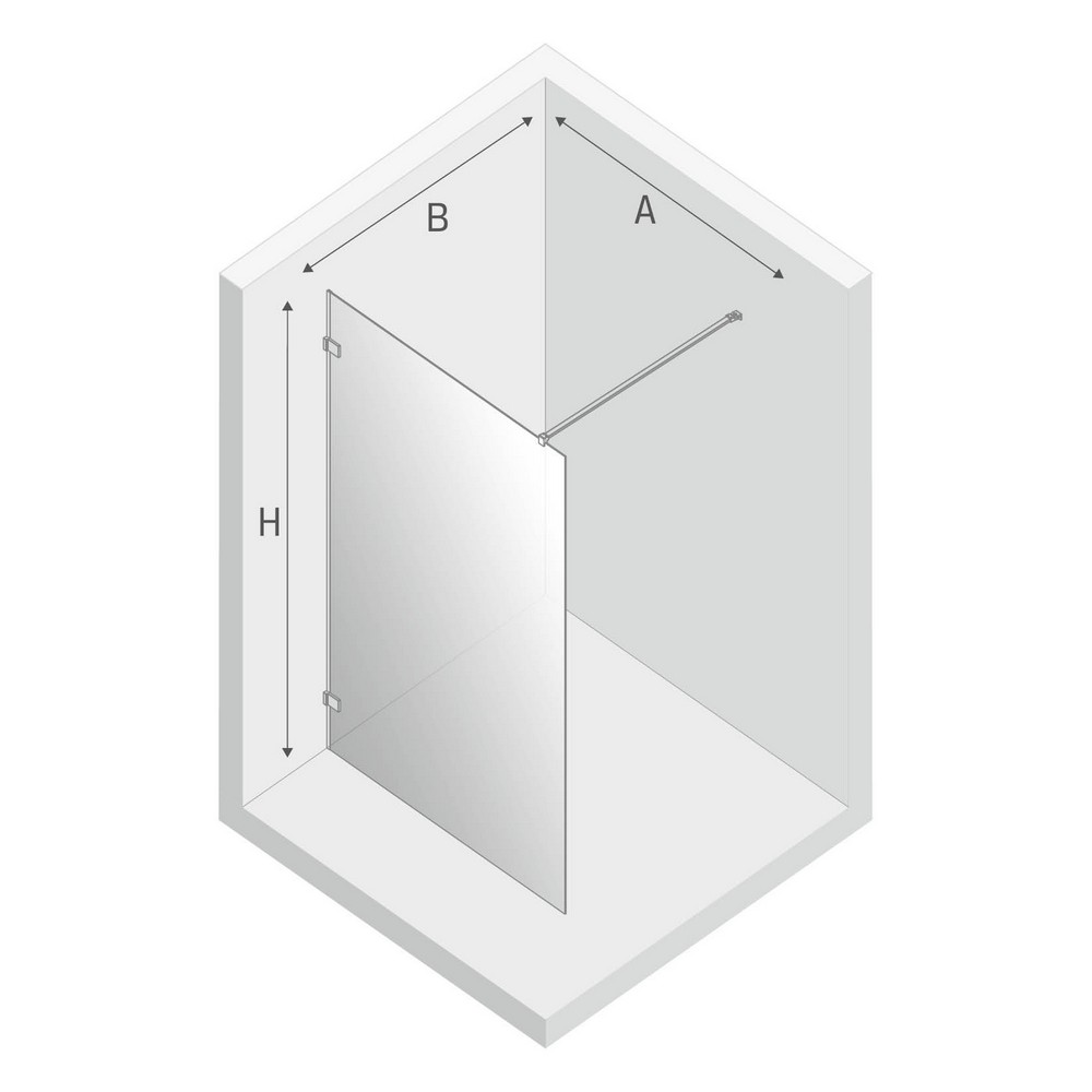 Душевое ограждение NEW TRENDY AVEXA GOLD BRUSHED 150x200 EXK-7020 (брашированное золото)