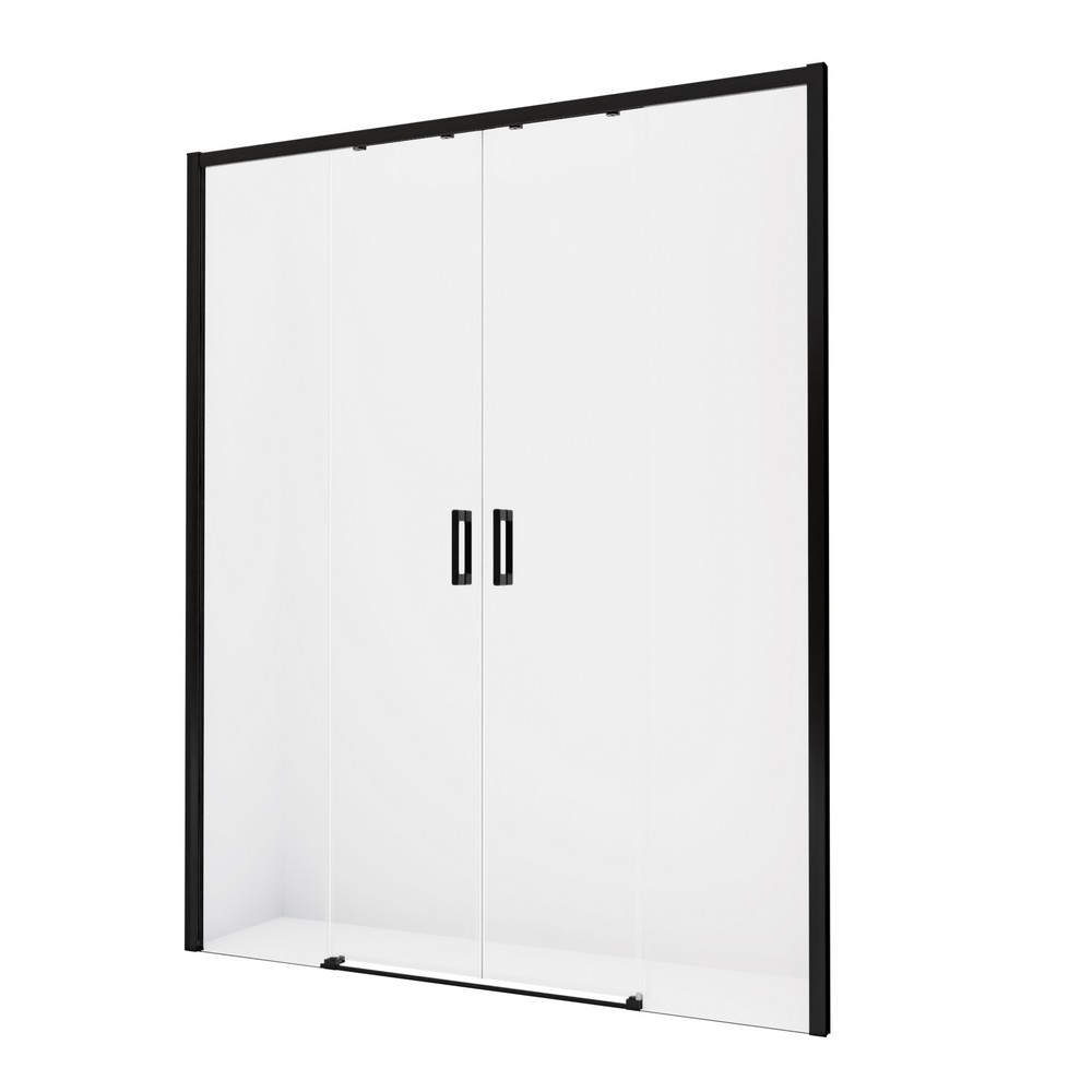 Дверь в нишу NEW TRENDY PRIME BLACK 150x200 D-0342A (черный)