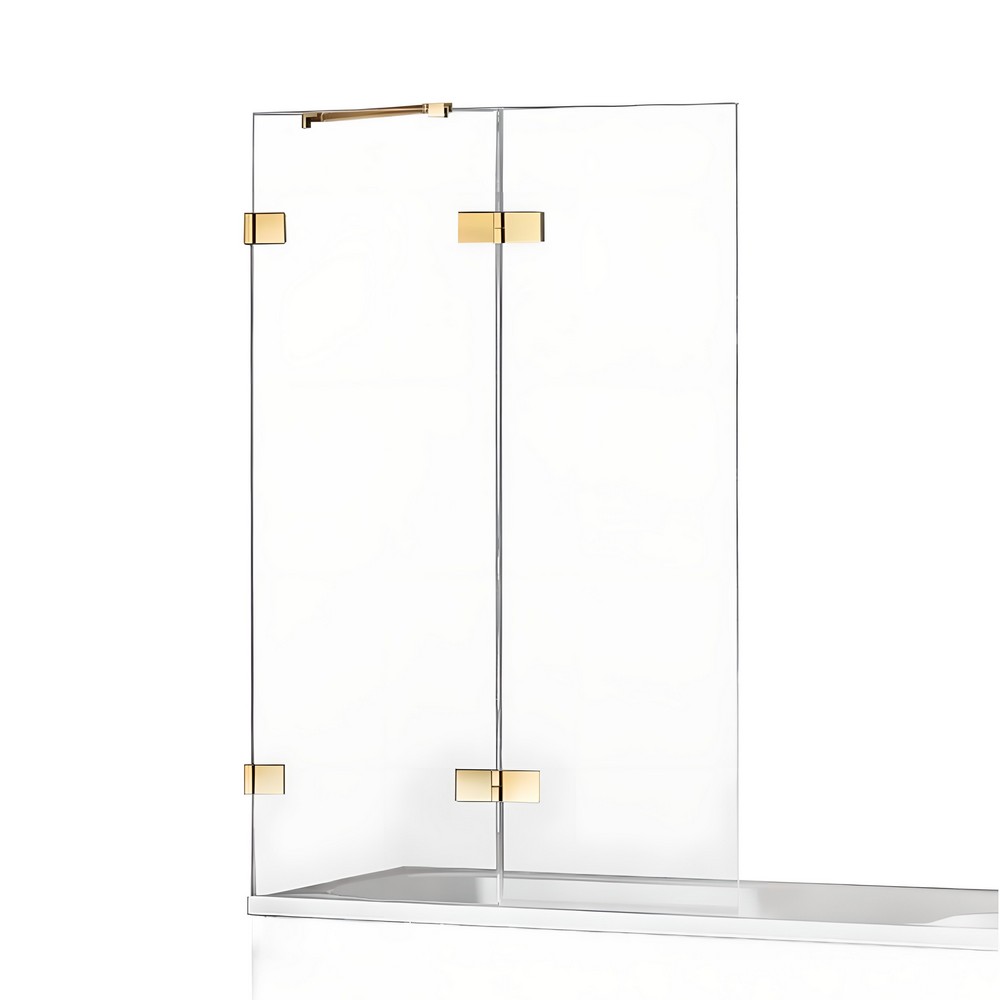 Шторка для ванны NEW TRENDY AVEXA GOLD BRUSHED 120x150 EXK-2014 L (брашированное золото)