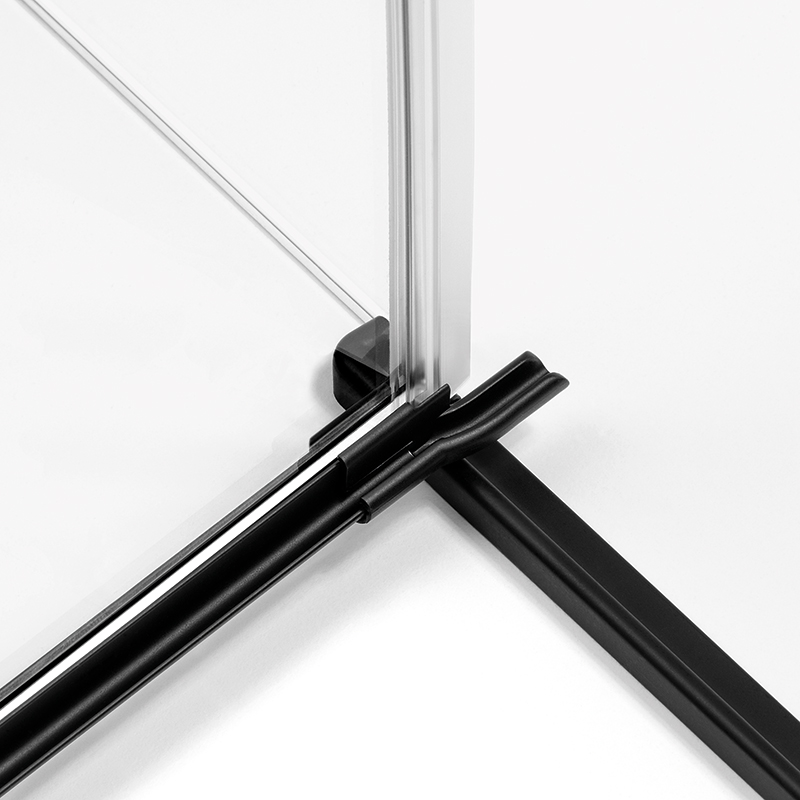 Душевое ограждение NEW TRENDY AVEXA BLACK R 80x80x200 EXK-3874 (черный)