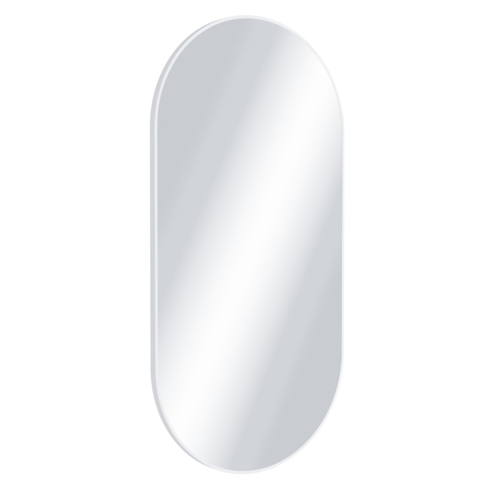 Зеркало овальное EXCELLENT Revia 100x50 (белый мат)