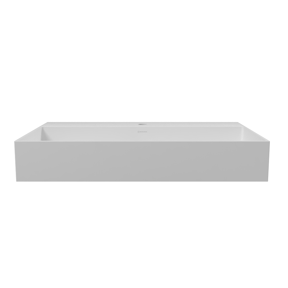 Умывальник WHITECROSS Lois 80x49 (белый мат) иск. камень