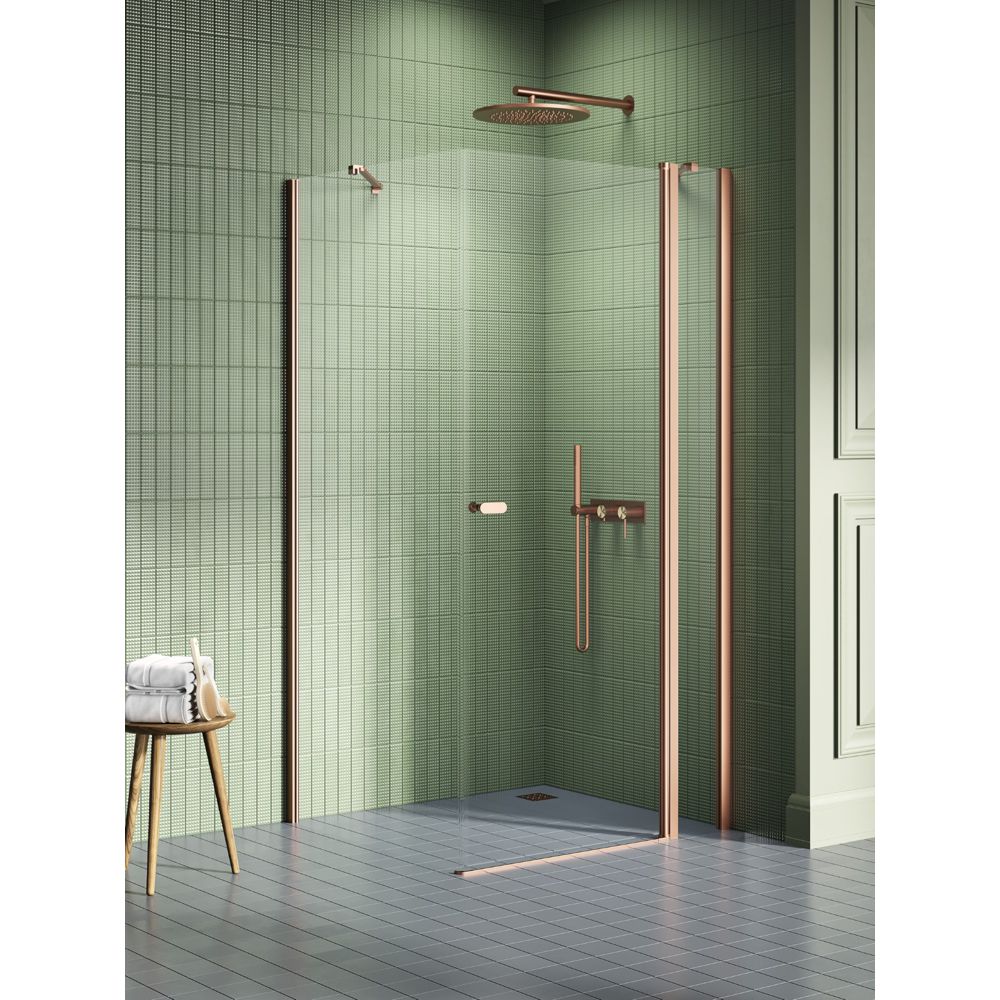Душевое ограждение NEW TRENDY NEW SOLEO COPPER BRUSHED 100x110x195 K-1993 (брашированная медь)