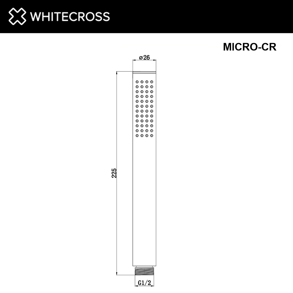 Душевая лейка WHITECROSS MICRO-CR (хром)
