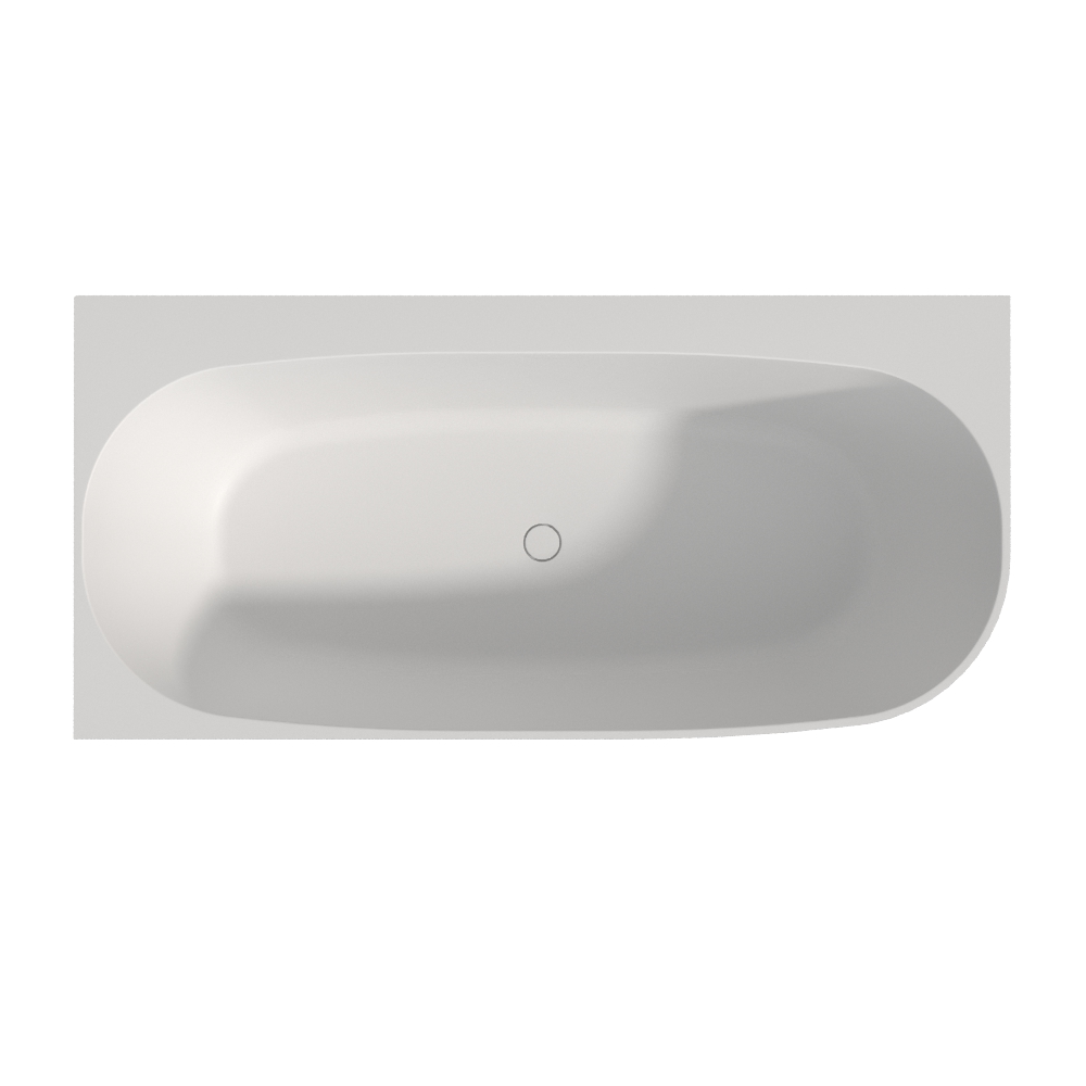 Ванна WHITECROSS Magnet 170x80 L (белый мат) иск. камень 