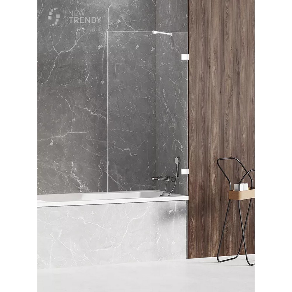 Шторка для ванны NEW TRENDY AVEXA WHITE 50x150 EXK-2960 (белый)