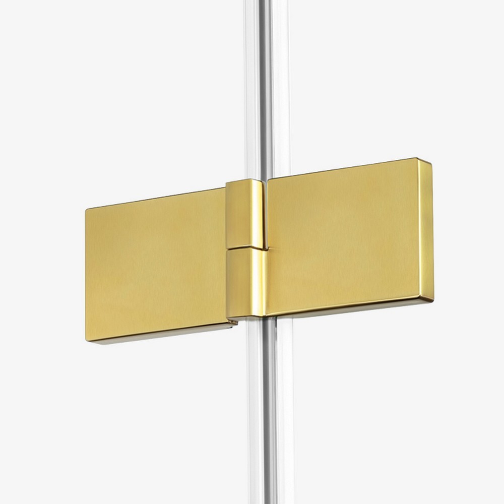 Шторка для ванны NEW TRENDY AVEXA GOLD BRUSHED 120x150 EXK-2014 L (брашированное золото)