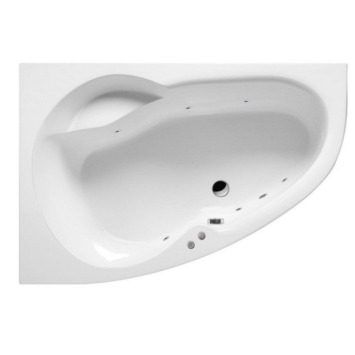 Ванна EXCELLENT Newa 160x95 (левая) "SOFT" (хром)