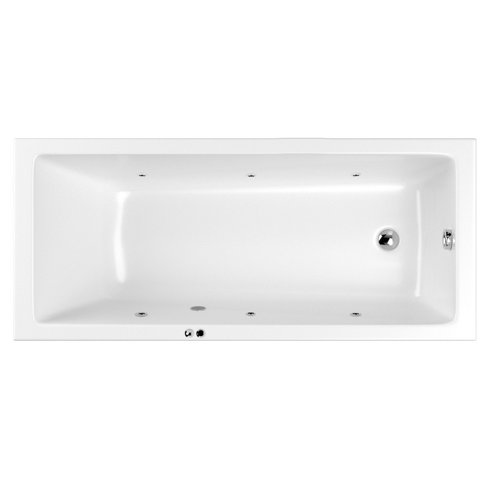 Ванна WHITECROSS Wave Slim 175x70 "SOFT" (хром)