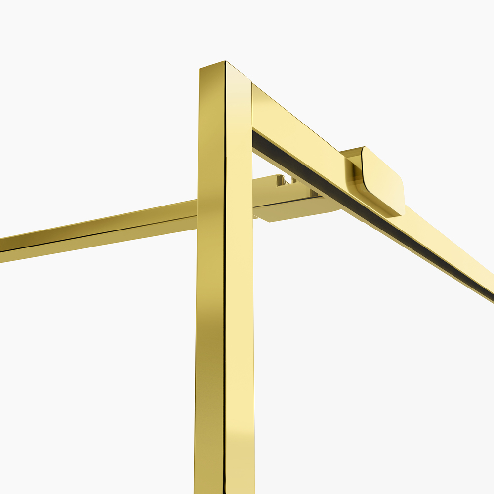 Душевое ограждение NEW TRENDY AVEXA GOLD SHINE 130x200 EXK-4319 (золото)