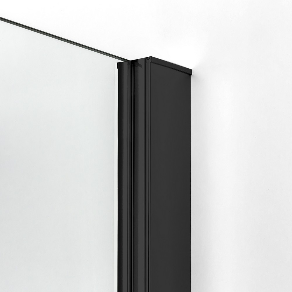 Шторка для ванны NEW TRENDY NEW SOLEO BLACK 80x140 P-0080 (черный)