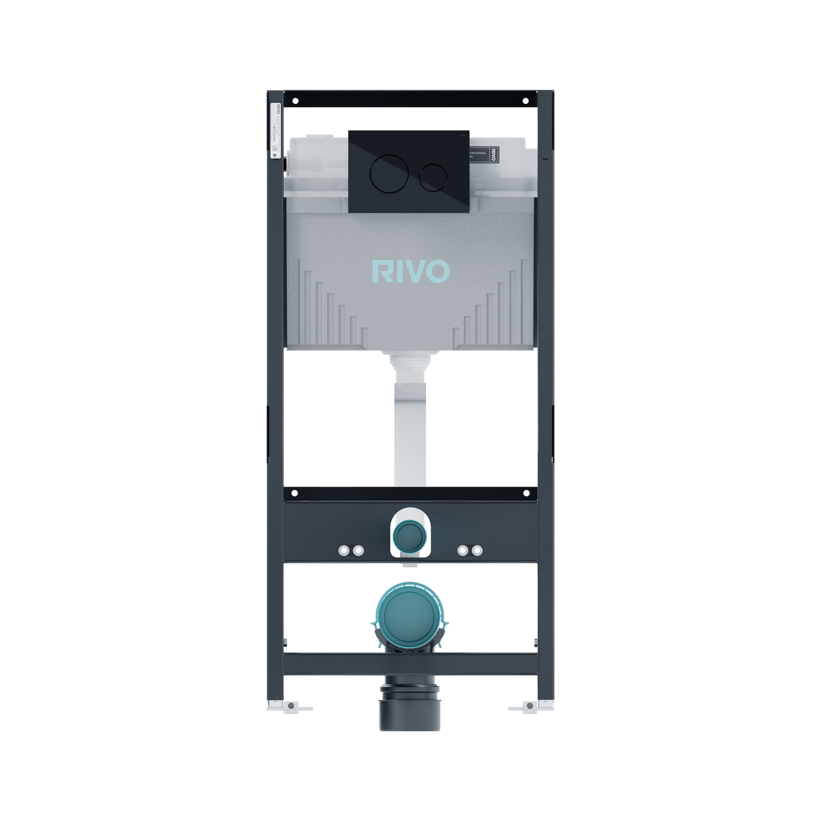 Инсталляция RIVO Set A для унитаза + Клавиша RIVO Touch Neo (черный) Cанджет